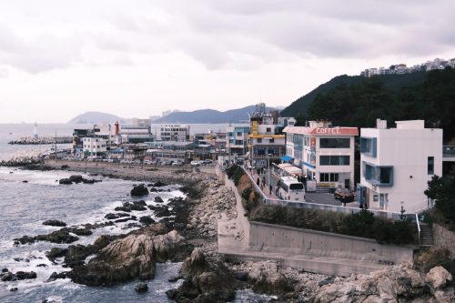 Small town on the coast 